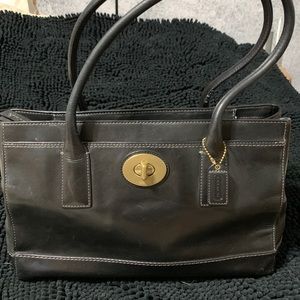 Coach leather black purse